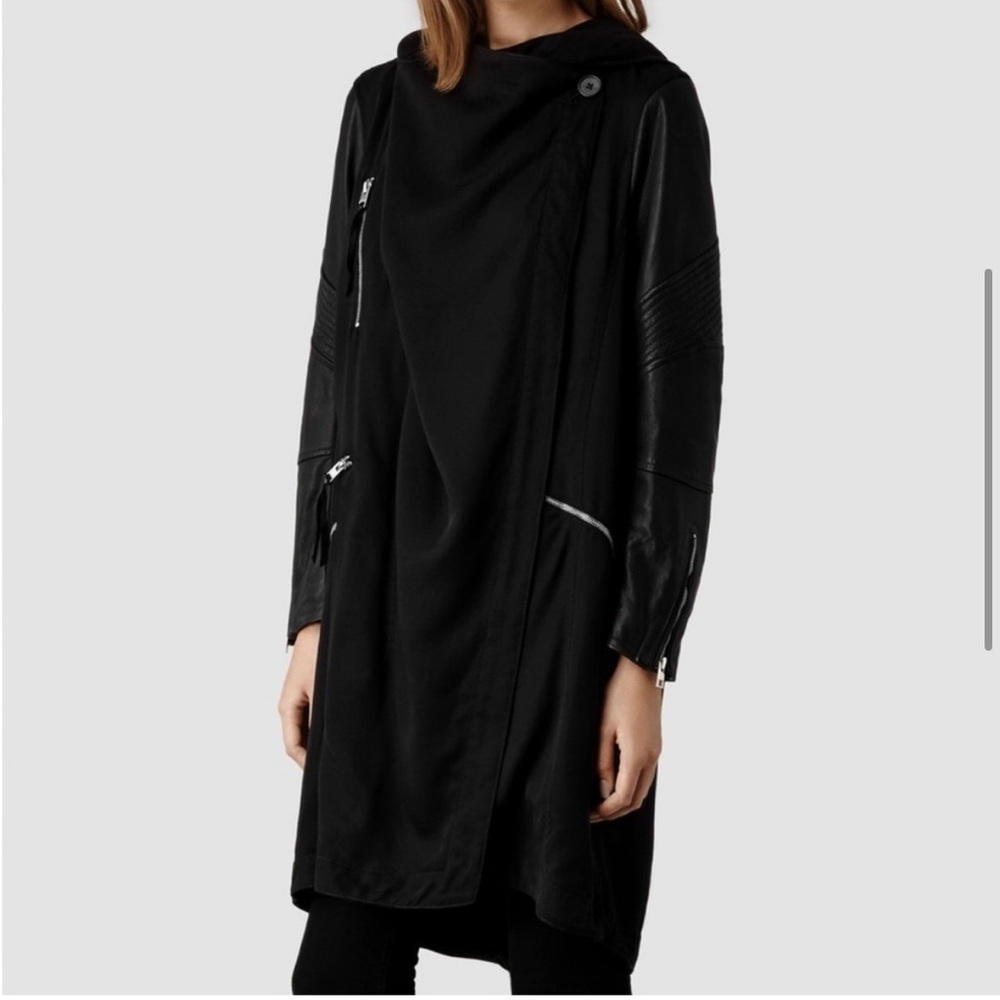 All Saints Gion Parka Black Women's Coat